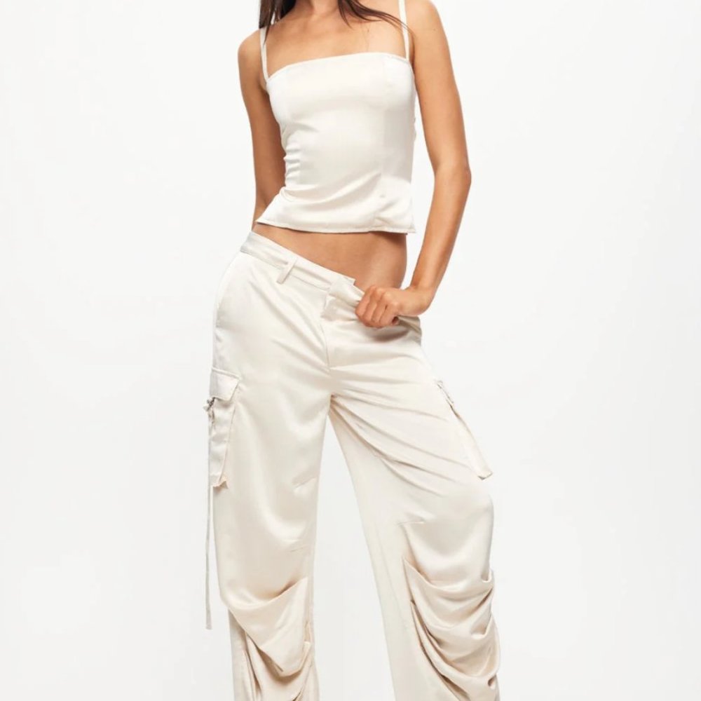 Lioness BUTTERFLY CARGO PANT CREAM